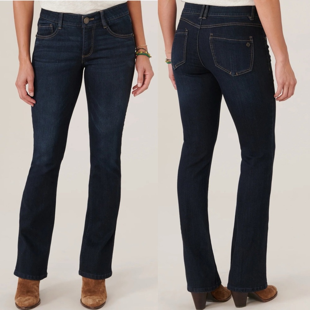 Democracy Ab Solution Itty Bitty Bootcut Jeans Size 14 Medium/Dark Wash